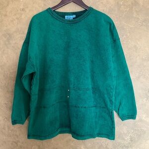 Vintage KD Designs Cotton Longline Oversized Acid Wash Sweatshirt